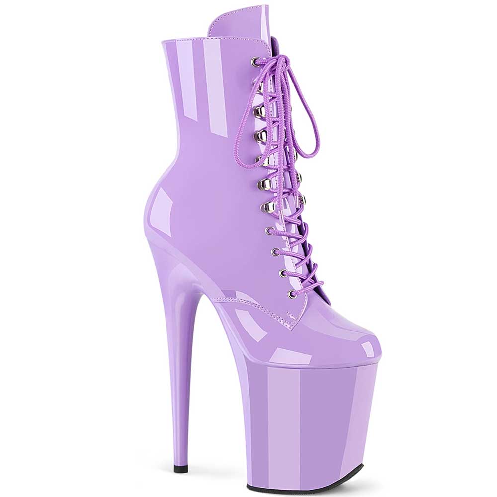 Pleaser - FLAMINGO-1020 Plateau Laarzen, Paaldans schoenen - Paars